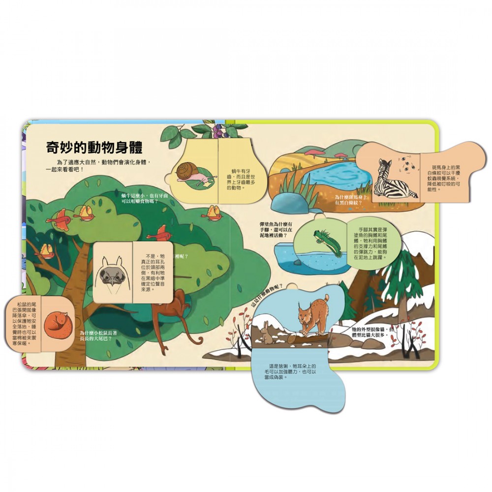 百問百答圖解翻翻書-揭祕動物